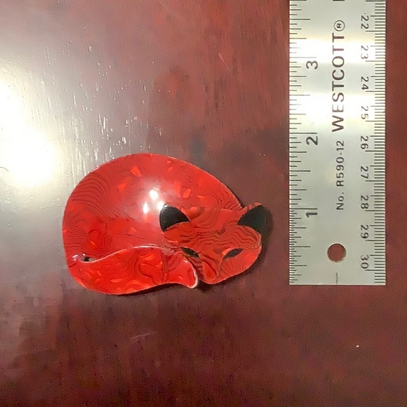 Red Fox Brooch by Lea Stein - Picture 5 of 5